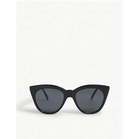 Le Specs Lsp1202094 Halfmoon Magic Cat Eye Frame Acetate Sunglasses