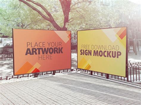 Free 80 Psd Outdoor Advertising Mockups In Psd Indesign Ai