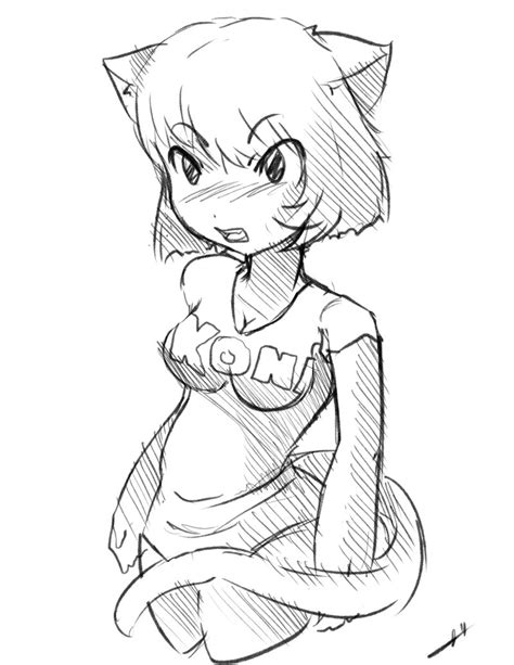 Anime Cat Coloring Pages At Getdrawings Free Download