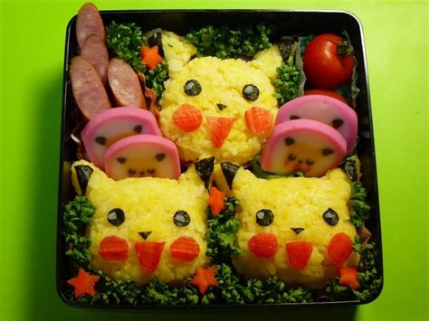 How To Make A Bento 11 Pikachu Pokemon Rice Ball ポケモン弁当 Bento Box