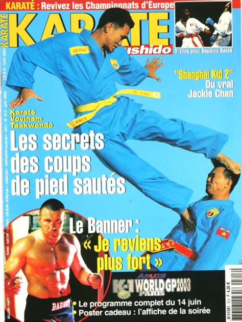 karate bushido n°313 juin 2003 en numerique karate bushido