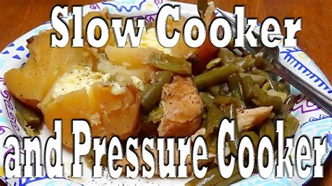 It's also brilliant for slow cooking, which means you can prepare succulent meals hours in advance and allow them to get its makers reckon the ninja foodie can cook dishes up to 70% faster than traditional methods. Delicious Chicken, Taters, and Green Beans in Slow Cooker ...