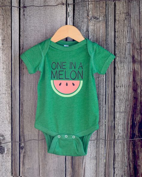 One In A Melon First Birthday Outfit Baby First Birthday Etsy In 2020