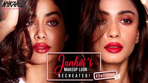 Janhvi Kapoor Red Lip Look Celebrity Inspired Date Night Makeup