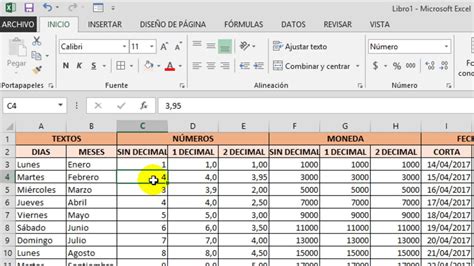 Ejercicios De Formato De Celdas En Excel Image To U
