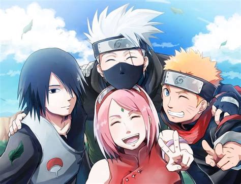 Team 7 Grown Up Naruto Sasuke Sakura Naruto Shippuden Anime Naruto