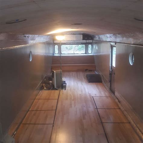 Pin By Hank Thoureau On Gutted School Buses Ceiling Lights Camper