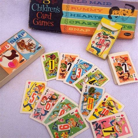Classic 50s Whitman Childrens Card Games Old Maid Etsy Card Games