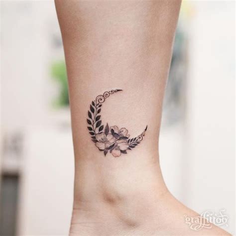 It is symbol of regeneration and fertility. Crescent moon tattoo by River | Small moon tattoos, Body ...