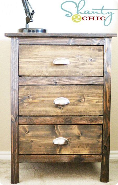 In addition to being more durable, the character of the wood is unmistakable. Reclaimed Wood Bedside Table | Diy dresser plans ...