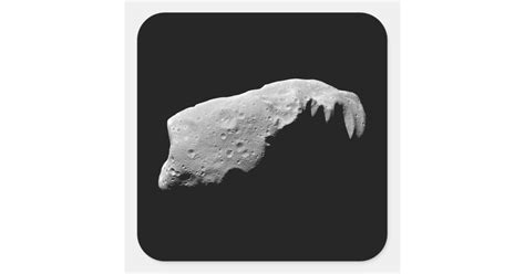 Asteroid 243 Ida Square Sticker Zazzle