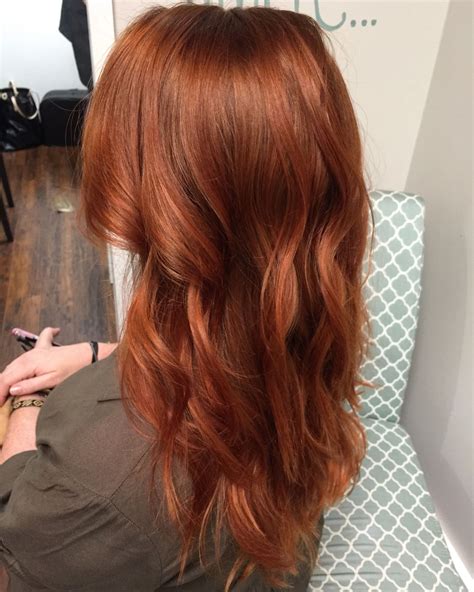 Metallic Copper Red Beach Waves For Days In 2019 Hair Color