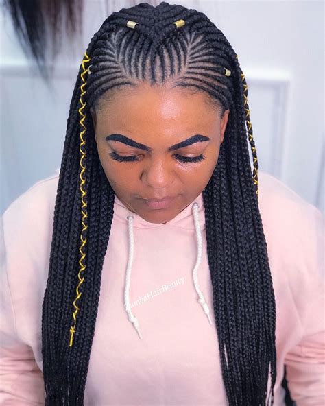 Zumba Hair Beauty On Instagram “•tribal Condrows Long R450 •make Up