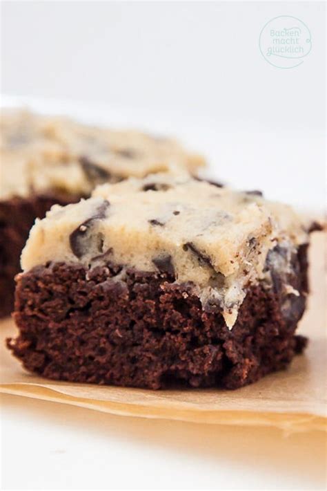 Mix the eggs and sugar thoroughly. Brownies mit Keksteig-Topping (Cookie Dough) | Rezept ...