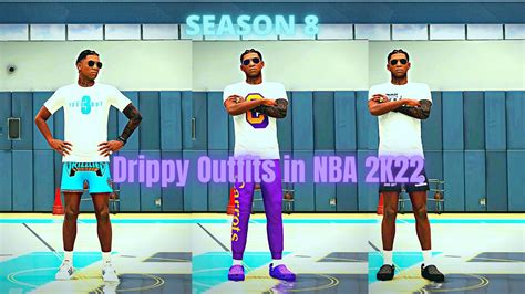 New Drippy Outfits In 2k22 Season 8 Youtube