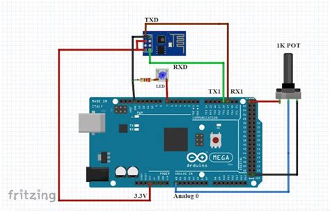 Connecting Esp8266 01 To Arduino Unomega And Blynk Arduino Project Hub