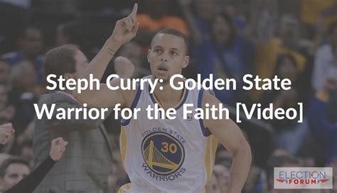 Steph Curry Golden State Warrior For The Faith Video