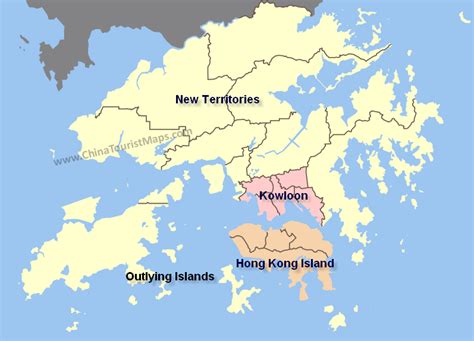 Hong Kong Divisions New Territories Kowloon Hong Kong Island