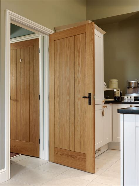Cottage Style Boarded Oak Internal Doors Are Popular For Both