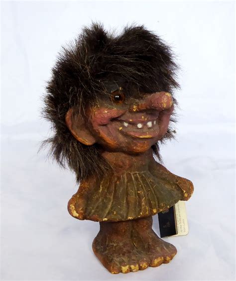 Vintage Norwegian Nyform Troll Doll 115 Made In Norway The Collectors Bag