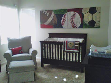 Baby bedroom baby boy rooms baby room decor baby boy nurseries nursery decor boho nursery elephant nursery nursery themes gray nursery shop baby nursery decor and be inspired by design ideas here at project nursery. Sports themed nursery | Kids Rooms | Pinterest