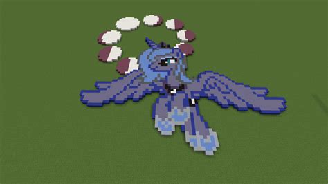 Princess Luna Minecraft Pixel Art By Gamerlunacreates On Deviantart