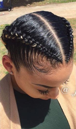Two cornrow braids price is reasonable for hairstyles. 2 Goddess Braids to the Side | New Natural Hairstyles