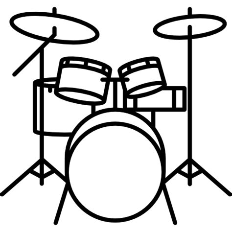 Drum Set Free Icons Designed By Freepik Drum Drawing Free Icons