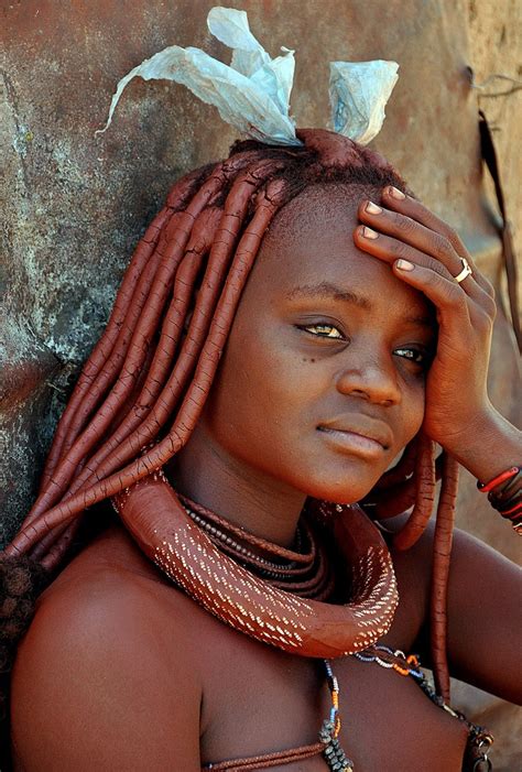 Himba Nambia Woman Beauty People Himba People Beauty