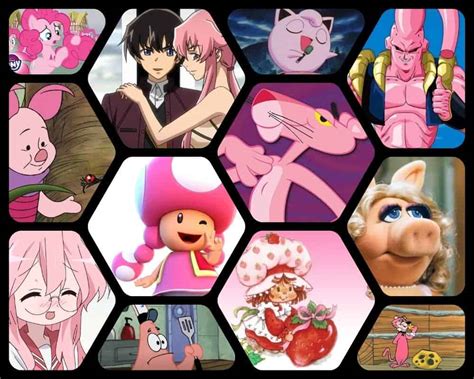 popular pink cartoon characters in tv and movies