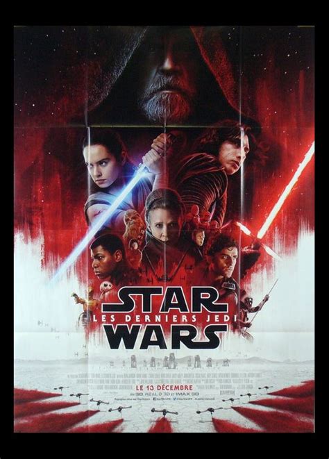 Affiche Star Wars 8 Les Derniers Jedi Rian Johnson