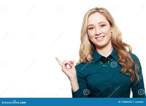 Woman Pointing To Somewhere Stock Image Image Of Modern Natural
