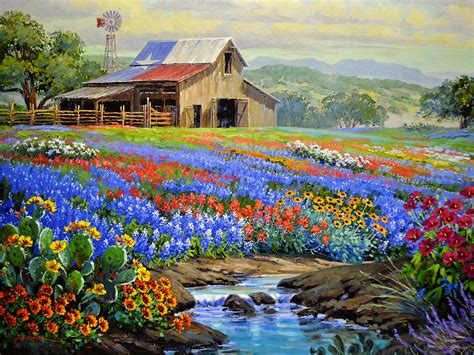 Texas Glory Never Fades Painting By Mikki Senkarik Pixels
