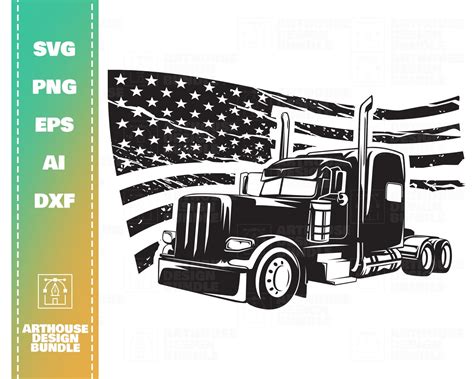 Semi Truck Svg Semi Trailer Truck Svg Trucker Svg Truck Etsy Hong Kong