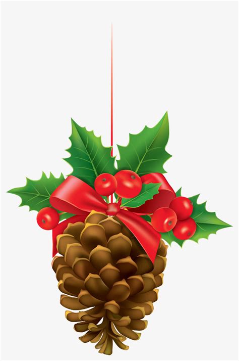 Christmas Pine Cones Festival Christmas Decoration Png Image And
