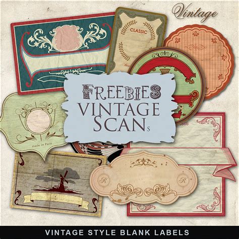 Freebies Vintage Style Labels Kitfar Far Hill Free Database Of