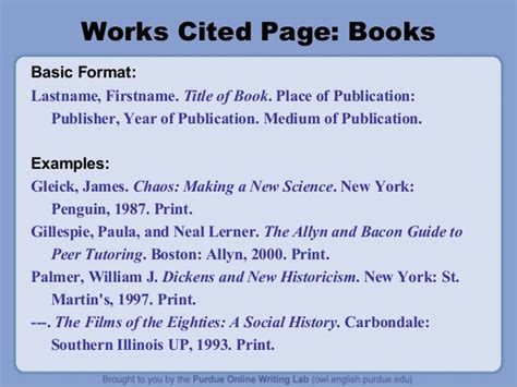 Purdue Owl Apa Format In Text Citation Mla Citation Journal Format