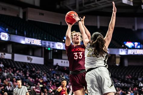 Virginia Tech Womens Basketball Tied For Third After Beating Wake