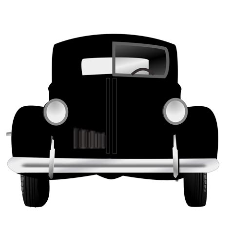Old Car Silhouette Svg