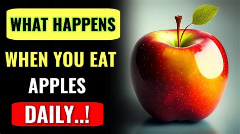 EAT ONE APPLE A DAY SEE WHAT HAPPENS TO YOUR BODY What Happens When You Eat Apples Daily