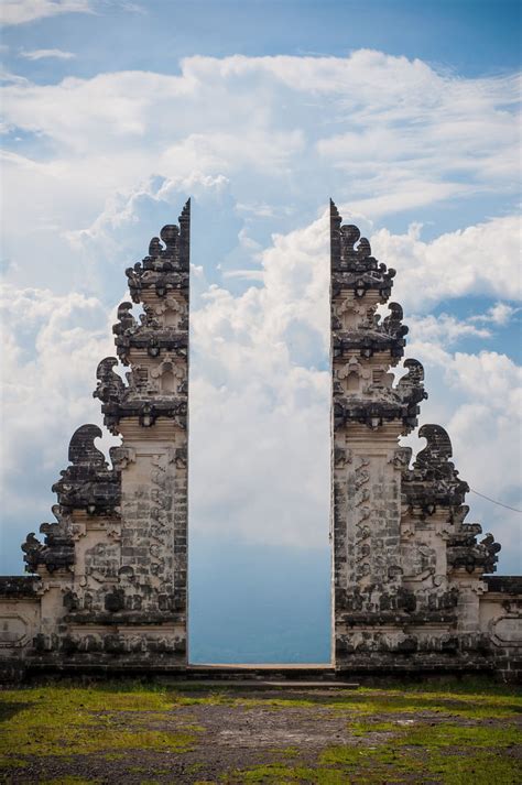 The Candi Bentar Split Gate Of The Pura Lempuyang Luhur Temple