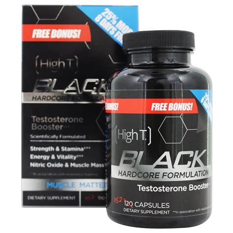 high t testosterone booster black hardcore formulation free bonus 152 capsules walmart