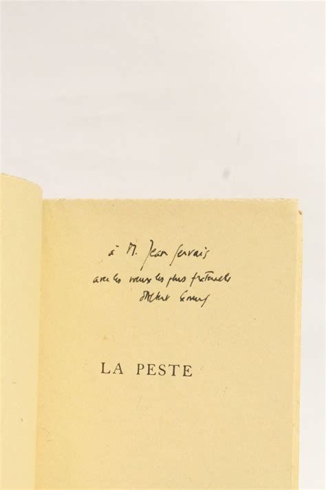 Camus La Peste Signed Book Edition