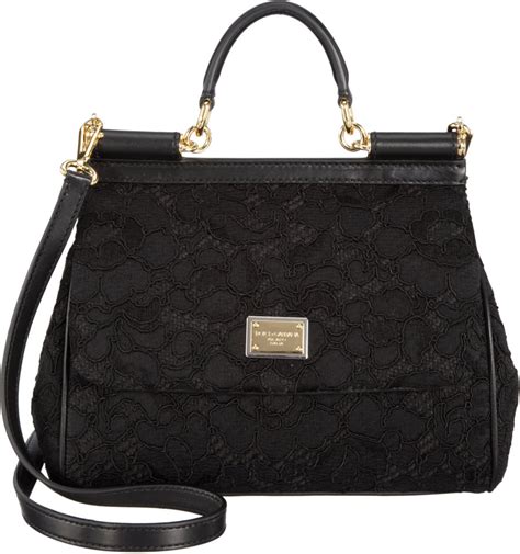 Dolce And Gabbana Lace Miss Sicily Bag In Black Lyst