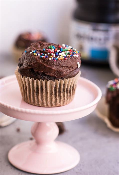Double Chocolate Healthy Cupcakes Gluten Free Sugar Free Peanut