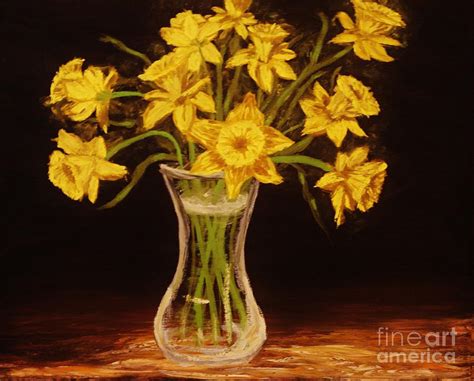 Daffodils Painting By Wayne Cantrell Fine Art America