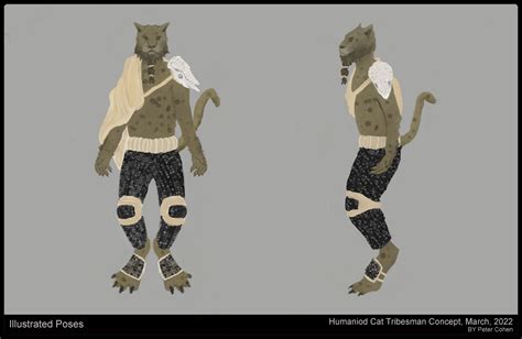 Artstation Humanoid Cat Tribesman Character Concept