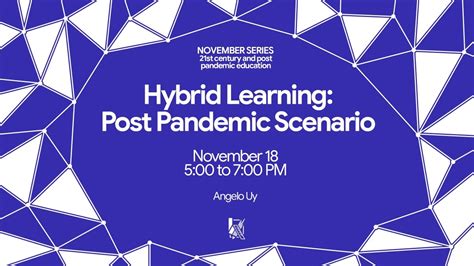 Hybrid Learning The Post Pandemic Scenario Youtube