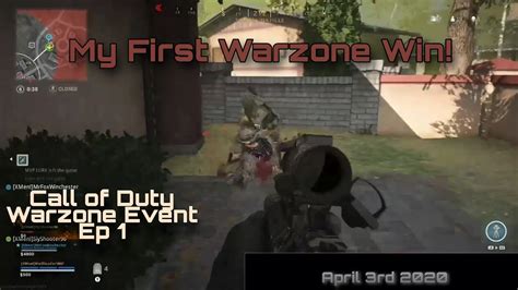 First Warzone Win Youtube