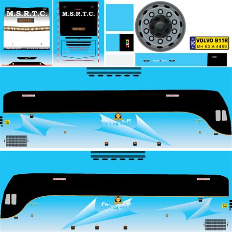 BUSSID: MSRTC SHIVNERI bus livery | Maharashtra bus livery ...